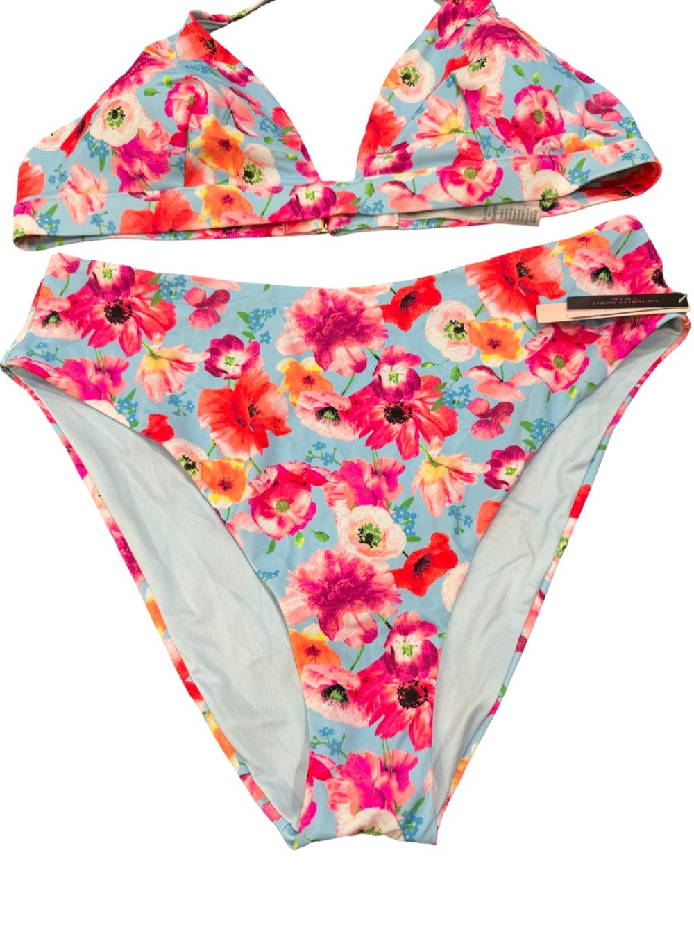 Victoria’s Secret Floral Bikini Set NWT XL High Waist Cheeky Bottom - Picture 3 of 6